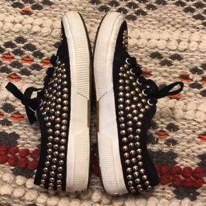 Superga Shoes - Superga Studded Matallic Platform Slip On Superga Shoes - Superga Studded Matallic Platform Slip On